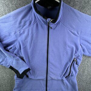 Mountain Hardware Jacket Size 10 Polartec Fleece Purple Full Zip Women USA Made*